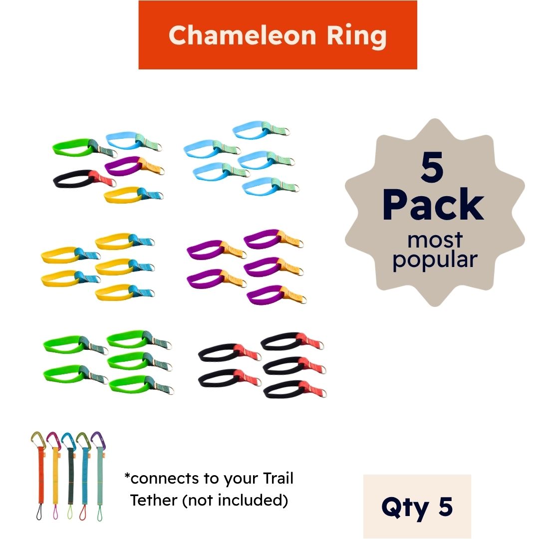 Chameleon Ring - Silicone Band Connector for Trail Tether