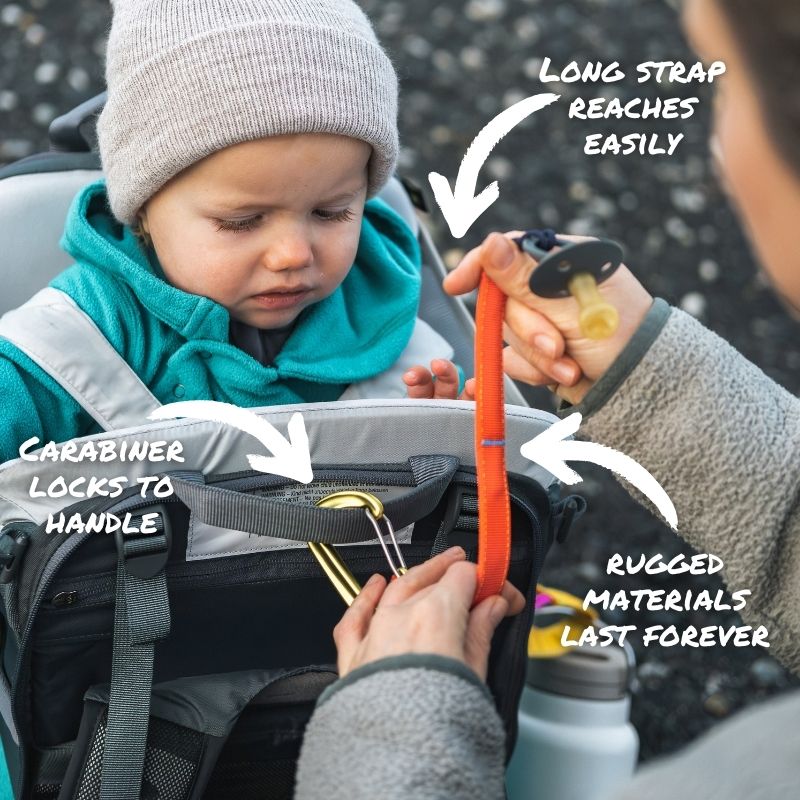 Trail Tether: Hiking-Rated Pacifier Clip and Adventure Strap